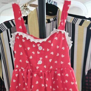 Little girl Valentine dress